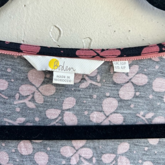 Boden clover print Hattie jersey midi dress size 10P. Comfort casual everyday - Picture 4 of 8